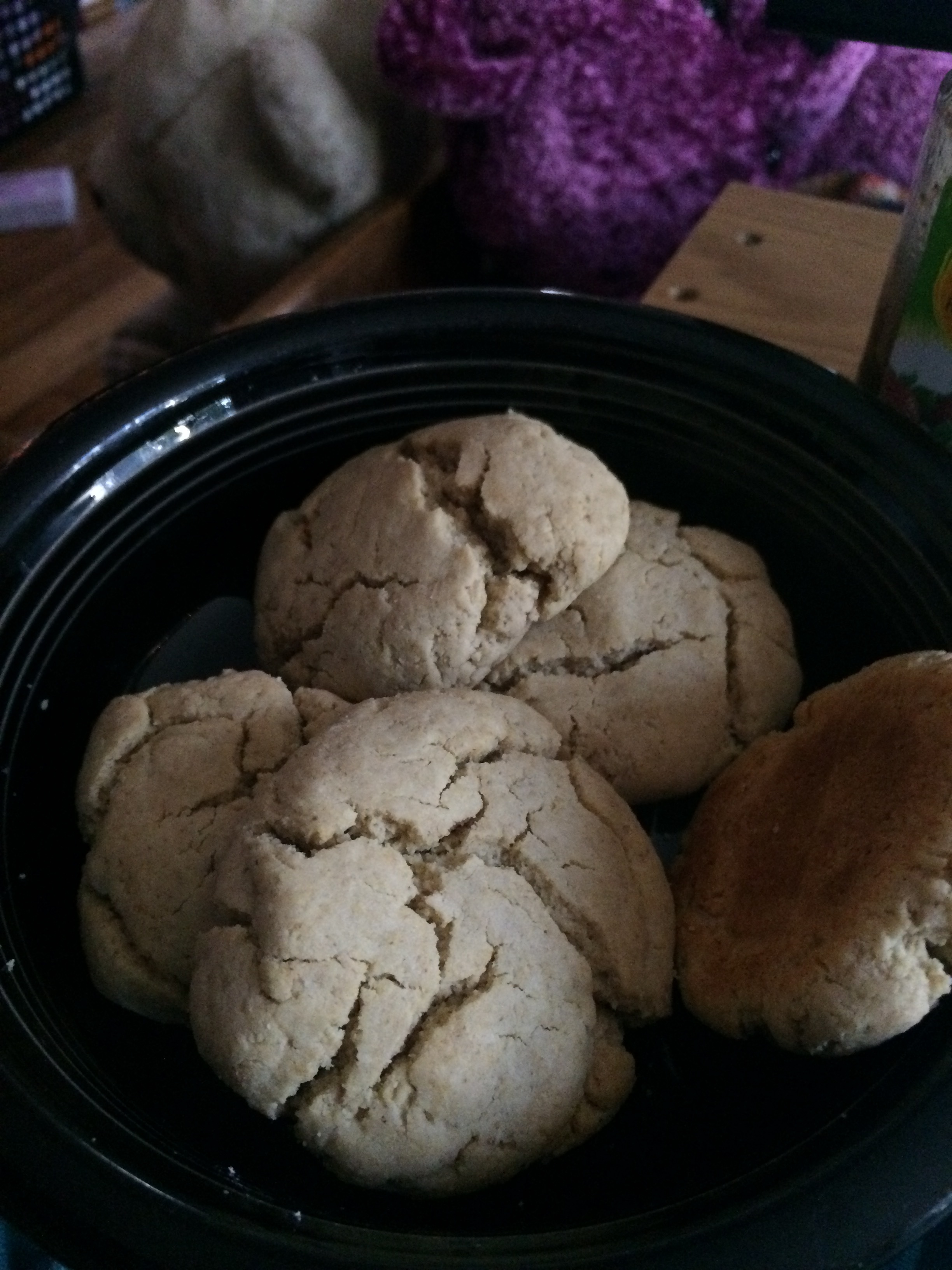 bowl of gluten-free biscuits